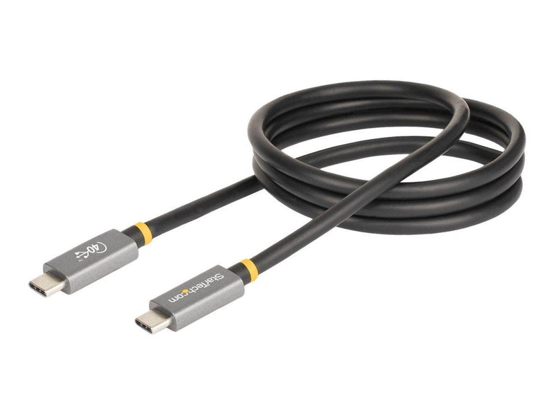 StarTech.com 3ft (1m) USB4 Cable USB-IF Certified USB-C Cable 40 Gbps USB Type-C Data Transfer Cable 100W Power Delivery