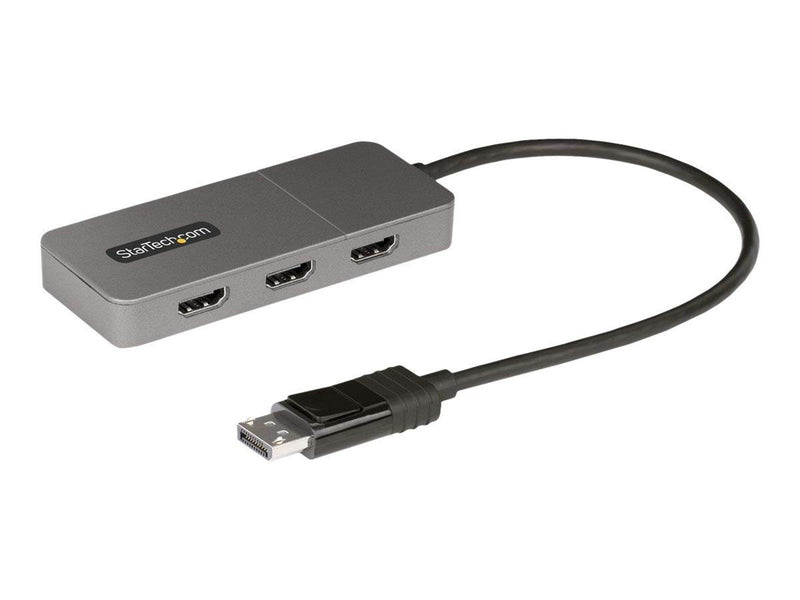 StarTech.com 3-Port MST Hub DisplayPort to Triple HDMI Monitors 4K 60Hz DP 1.4 Multi-Monitor Video Adapter with 1ft (30cm) Built