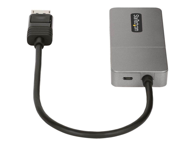 StarTech.com 3-Port MST Hub DisplayPort to Triple HDMI Monitors 4K 60Hz DP 1.4 Multi-Monitor Video Adapter with 1ft (30cm) Built