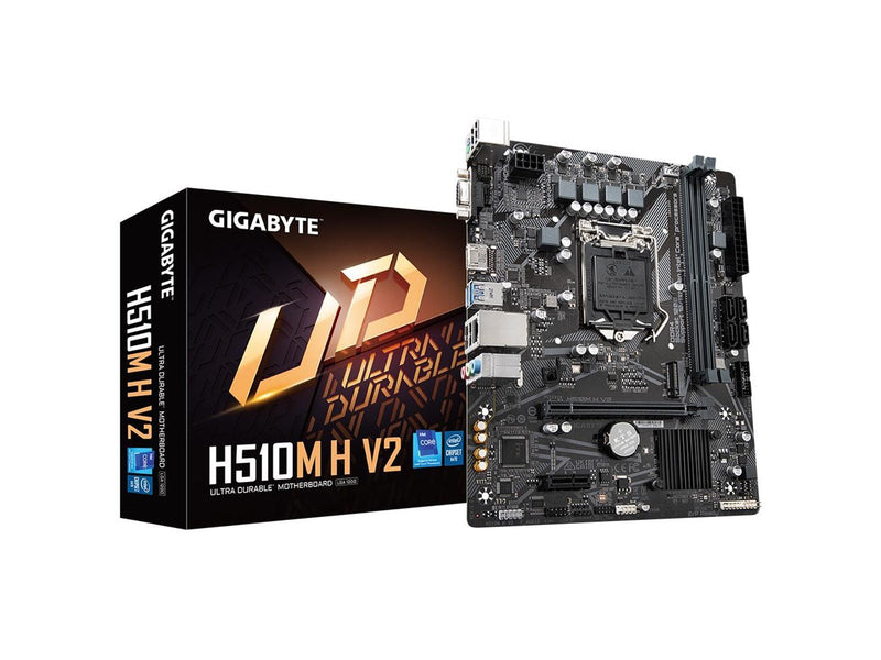 GIGABYTE H510M H V2 Mainboard - Intel H470 - Intel LGA1200 socket - DDR4 RAM - Micro-ATX
