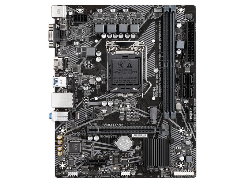 GIGABYTE H510M H V2 Mainboard - Intel H470 - Intel LGA1200 socket - DDR4 RAM - Micro-ATX