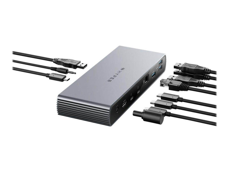 Hyper Targus Drive - docking station - USB-C / Thunderbolt 4 - 11-slot - HDMI 2 x Thunderbolt - 2.5 GigE