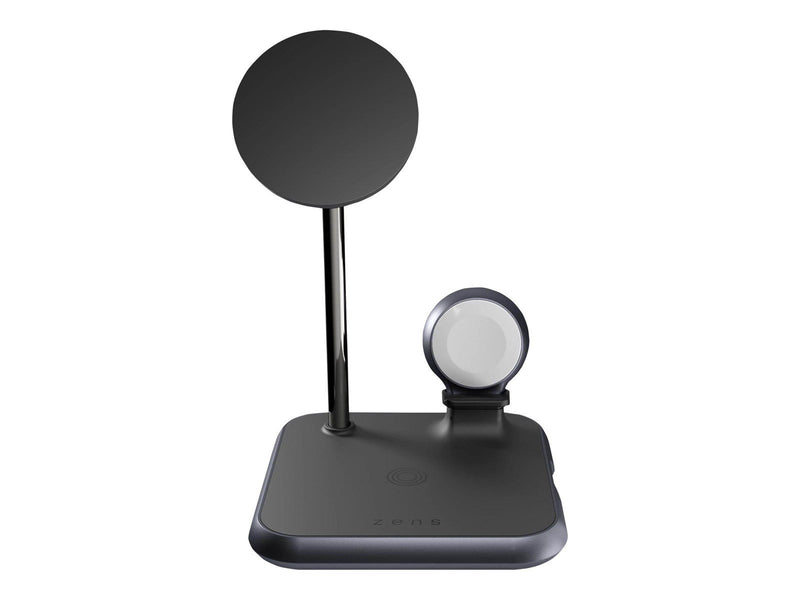 ZENS 4-in-1 Magnetic + Watch Wireless Charger wireless charging stand - + AC power adapter - 20 Watt - MFI Certified