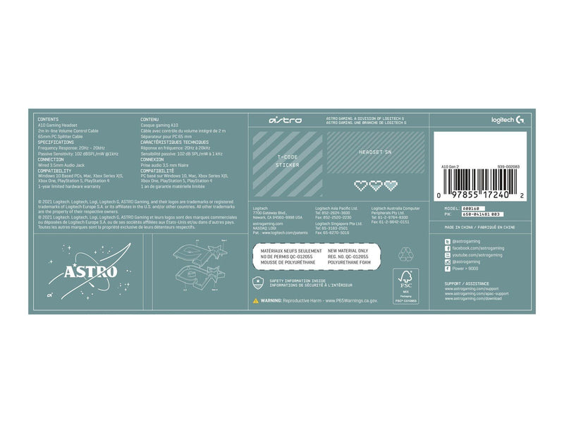 Logitech ASTRO Gaming A10 Gen 2