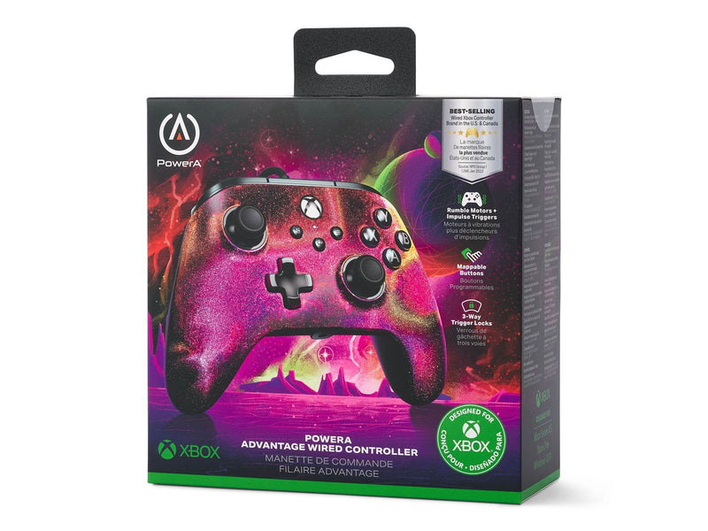 PowerA Kabelgebundener Controller Advantage für Xbox Series X|S - Glänzen - Wired Controller - Microsoft Xbox One
