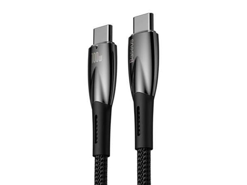 Baseus USB-C cable for USB-C  Glimmer Series 100W 2m (Black)