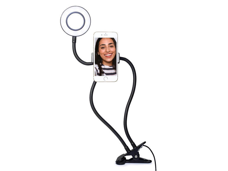 Thumbs Up! Vlogging Light - LED Selfie Ring Light with Smartphone Holder