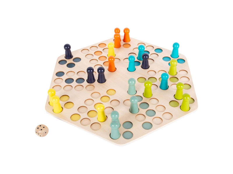 Small Foot - Wooden Ludo Game - 6 Players