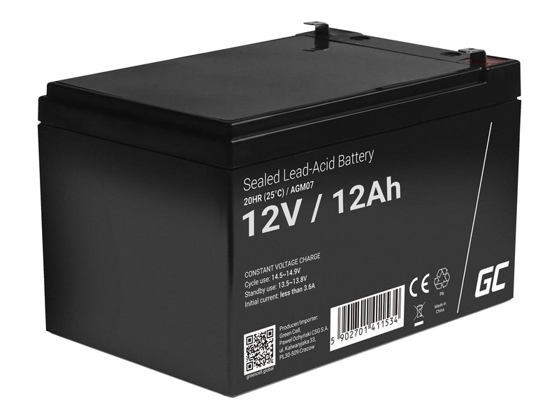 Green Cell AGM07 AGM 12V/12Ah Gel Deep Cycle