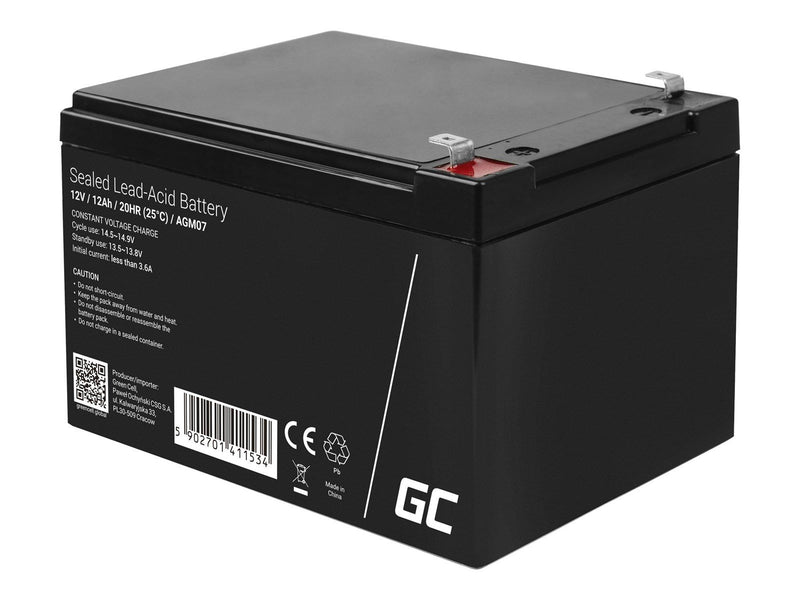 Green Cell AGM07 AGM 12V/12Ah Gel Deep Cycle