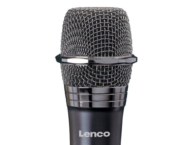 Lenco MCW-011BK - Wireless microphone with 6.3 mm battery powered receiver