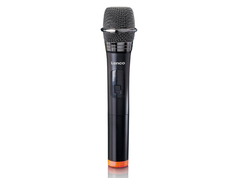 Lenco MCW-011BK - Wireless microphone with 6.3 mm battery powered receiver