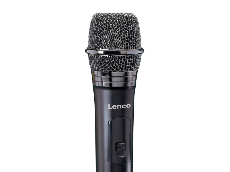 Lenco MCW-020BK - Set of 2 wireless microphones with portable battery powered receiver