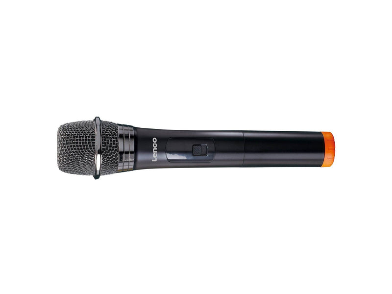 Lenco MCW-020BK - Set of 2 wireless microphones with portable battery powered receiver
