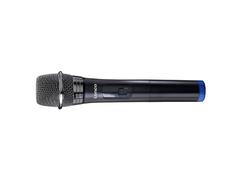 Lenco MCW-020BK - Set of 2 wireless microphones with portable battery powered receiver
