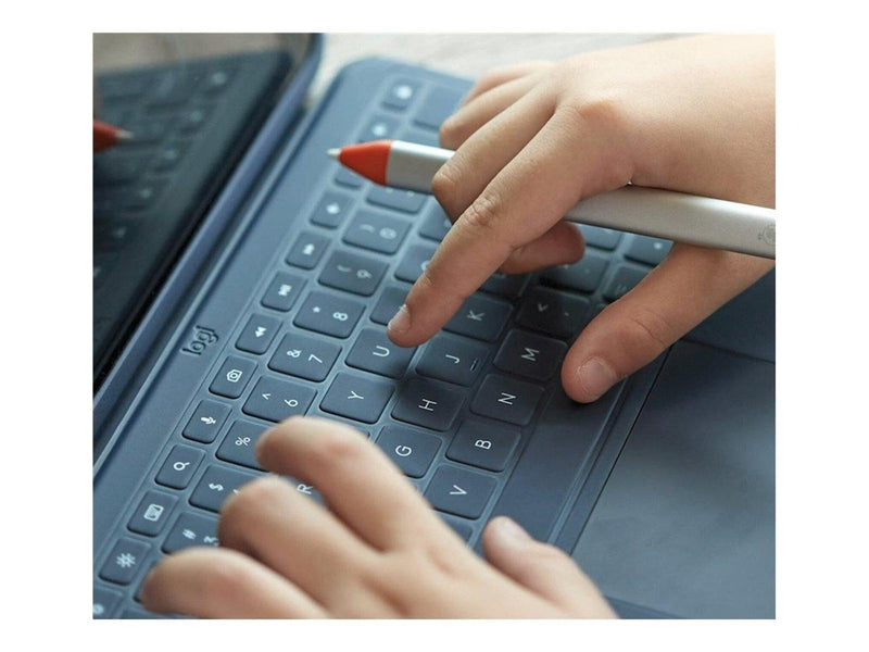 Logitech Rugged Combo 4 - keyboard and folio case - classic blue - Tastatur & Folio-Set - Blau