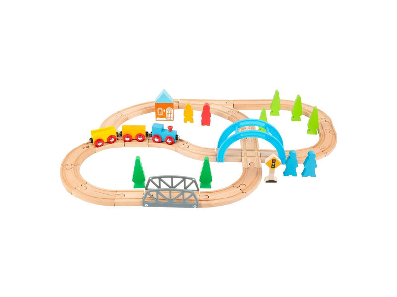 Small Foot - Wooden Train Set Big Journey 40 pcs.