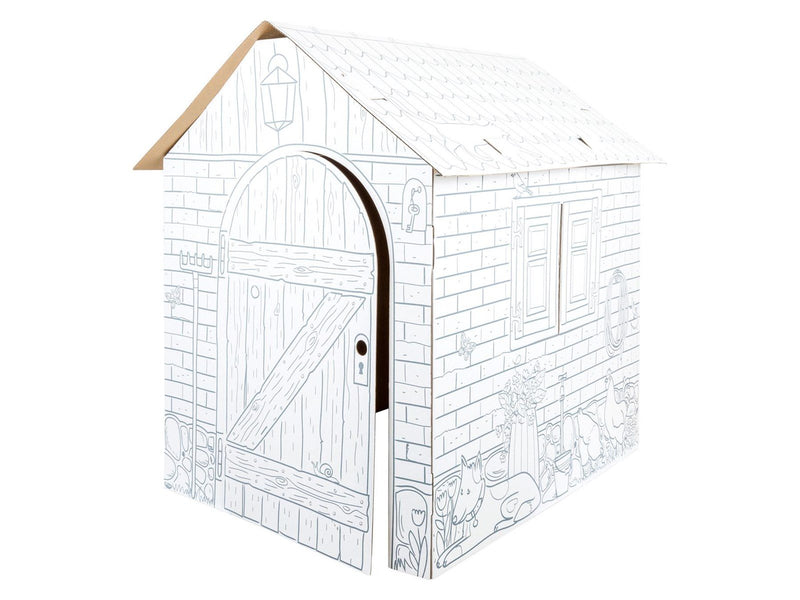 Small Foot - Cardboard Playhouse Farm 87x71x88cm