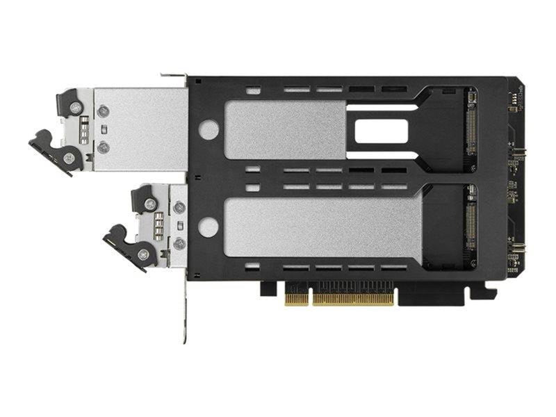 Icy dock ToughArmor MB842MP-B - storage mobile rack - 2 bay removable - M.2 NVMe Card - PCIe 4.0 x16