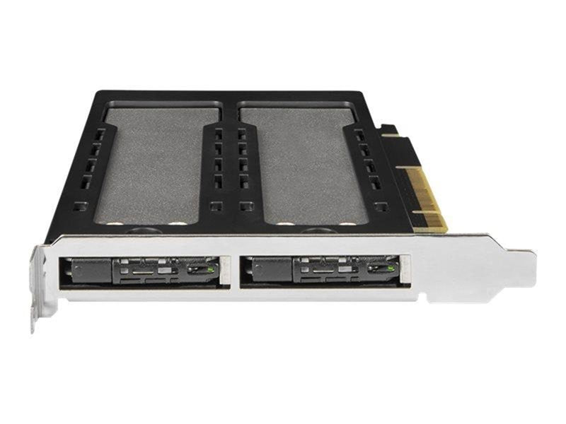 Icy dock ToughArmor MB842MP-B - storage mobile rack - 2 bay removable - M.2 NVMe Card - PCIe 4.0 x16