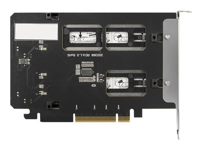 Icy dock ToughArmor MB842MP-B - storage mobile rack - 2 bay removable - M.2 NVMe Card - PCIe 4.0 x16