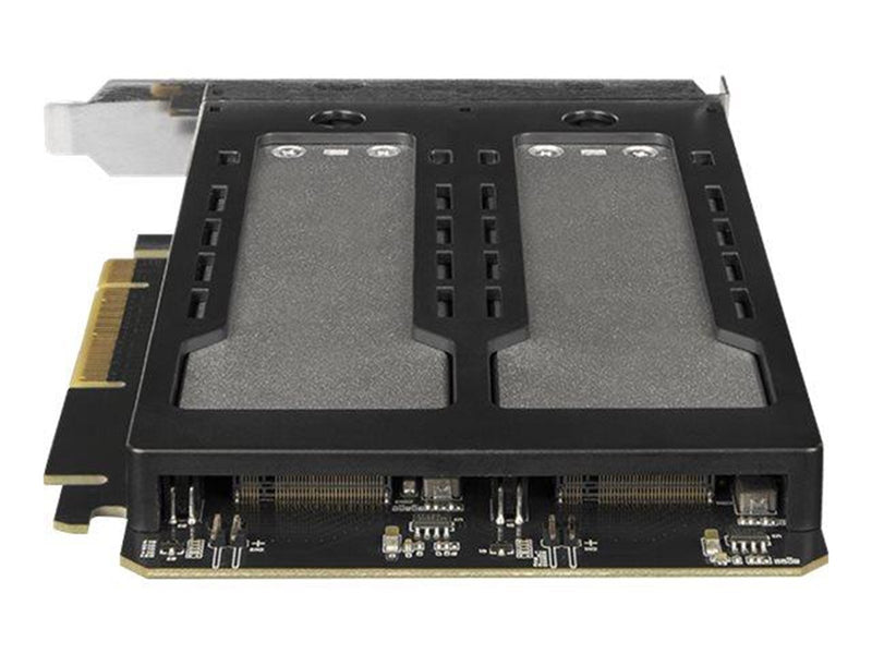 Icy dock ToughArmor MB842MP-B - storage mobile rack - 2 bay removable - M.2 NVMe Card - PCIe 4.0 x16