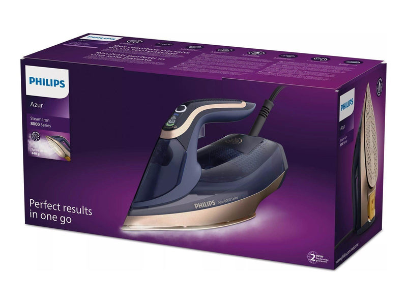 Philips Dampfbügeleisen Azur 8000 Series DST8050 - steam iron - sole plate: SteamGlide Elite