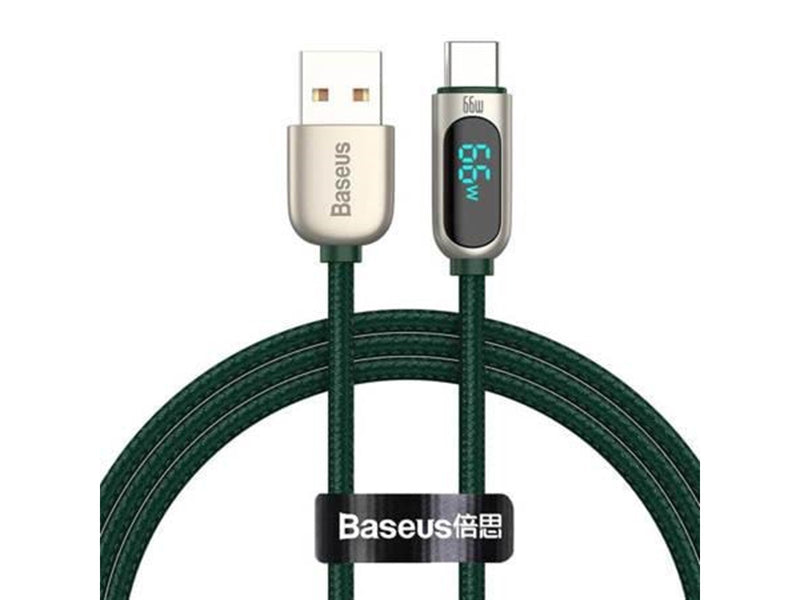Baseus Display Cable USB to Type-C 66W 1m (green)