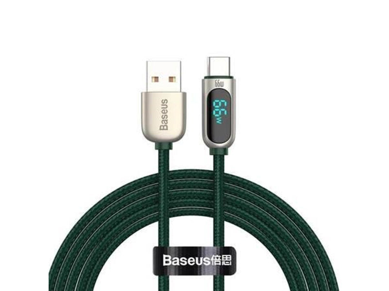 Baseus Display Cable USB to Type-C 66W 1m (green)