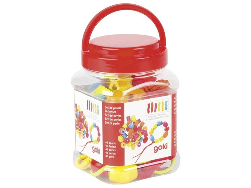Goki Wooden Bead Set 45pcs.