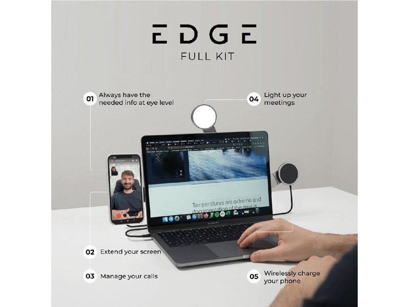 Rolling Square EDGE® Full Kit - Productivity magnetic kit for phones and laptops