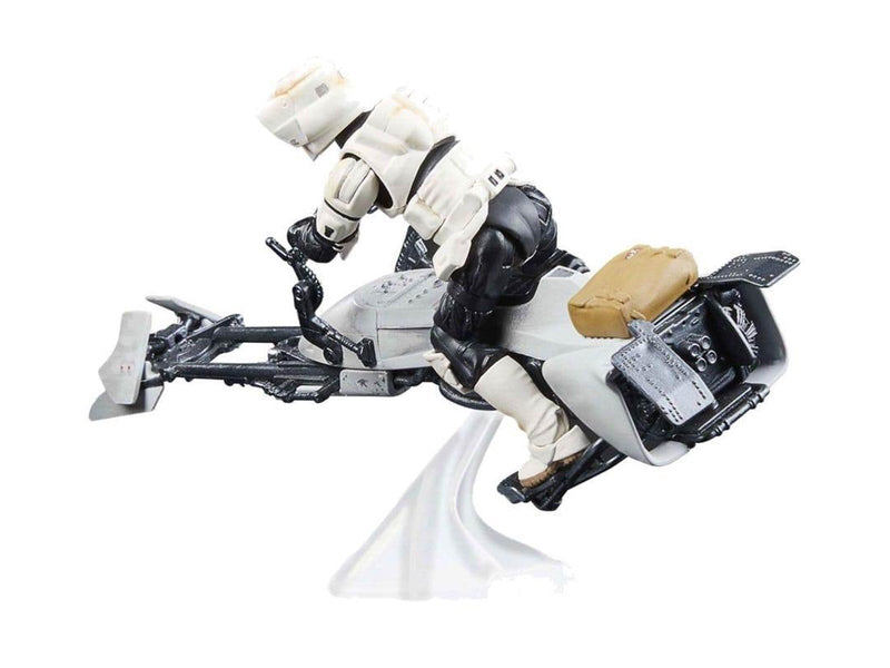 Star Wars The Mandalorian The Vintage Collection Speeder Bike Scout Trooper and Grogu 9.5 cm