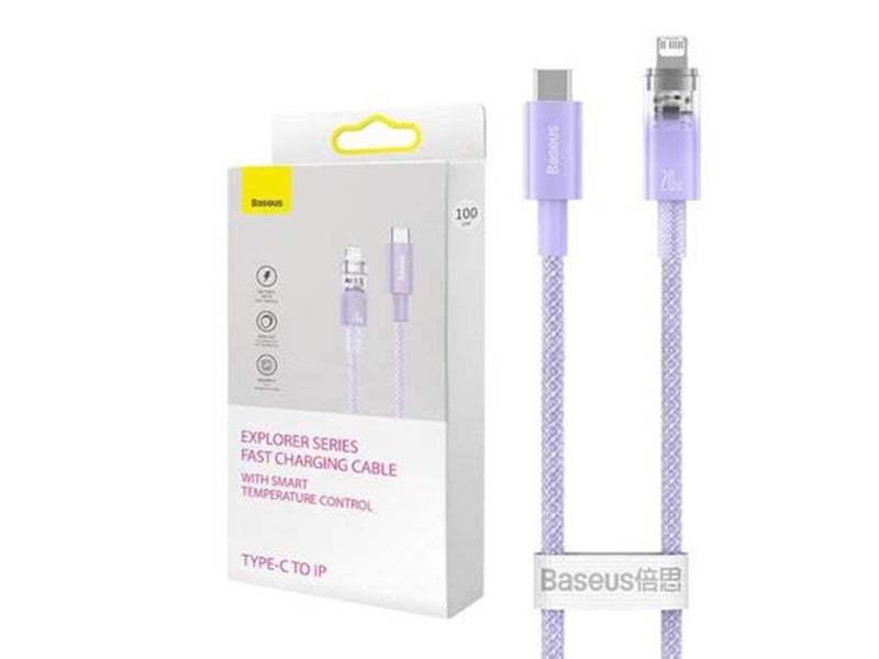 Baseus Fast Charging cable  USB-C to Lightning Explorer Series 1m 20W (purple)