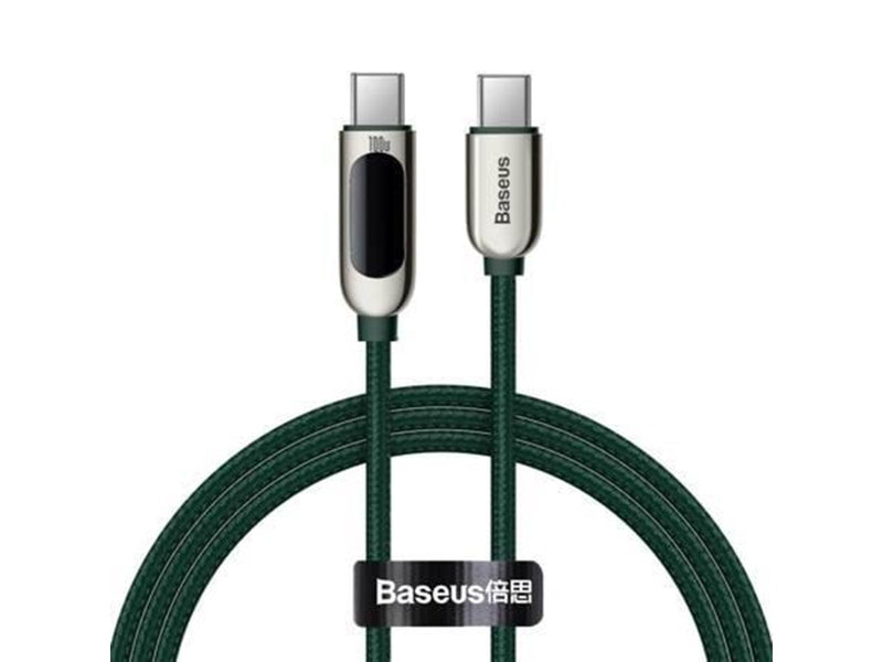 Baseus Display Cable USB-C to USB-C 100W 1m (green)