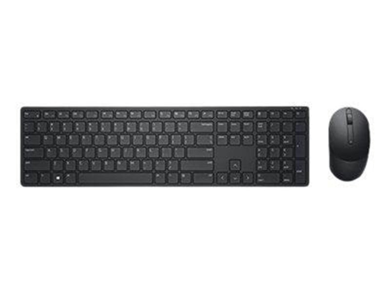 Dell Pro KM5221W - Tastatur & Maus Set - Ukrainisch - Schwarz