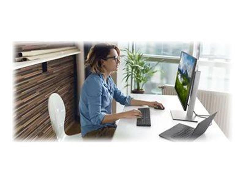 Dell Pro KM5221W - Tastatur & Maus Set - Ukrainisch - Schwarz