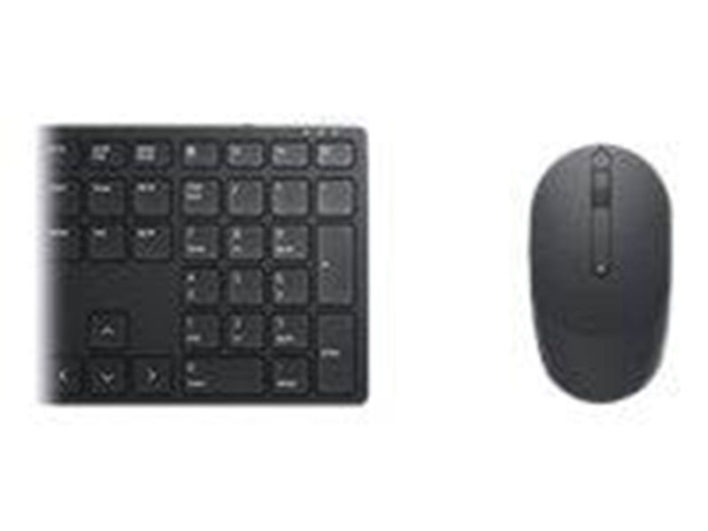Dell Pro KM5221W - Tastatur & Maus Set - Ukrainisch - Schwarz