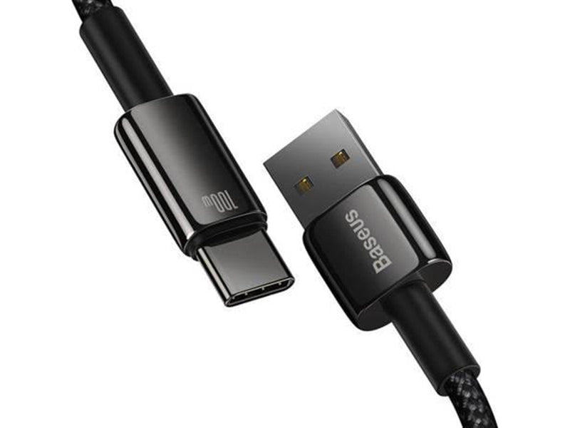 Baseus Tungsten Gold Cable USB to USB-C 100W 1m (black)