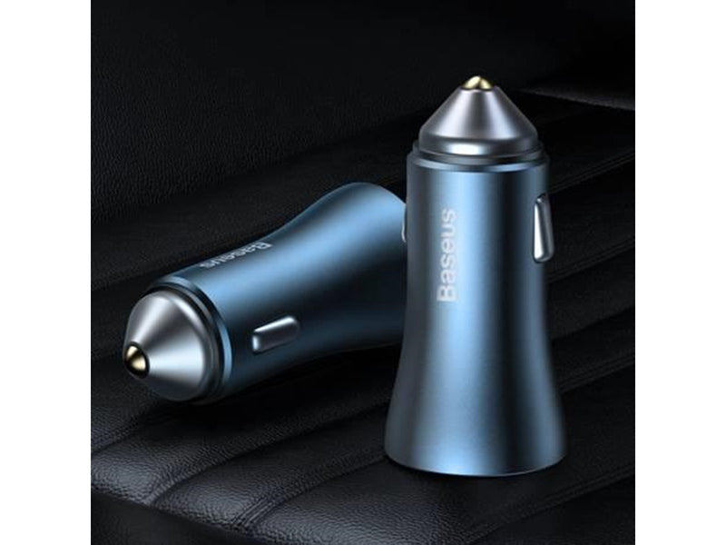 Baseus Golden Contactor Pro car charger 2x USB 40W (blue)