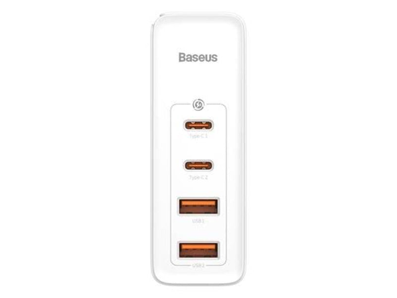 Baseus Travel Charger  GaN2 Pro Quick 2x USB + 2x USB-C 100W EU (white)