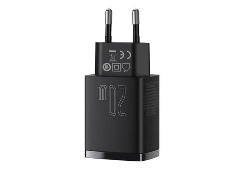 Baseus Compact Quick Charger USB USB-C 20W (black)