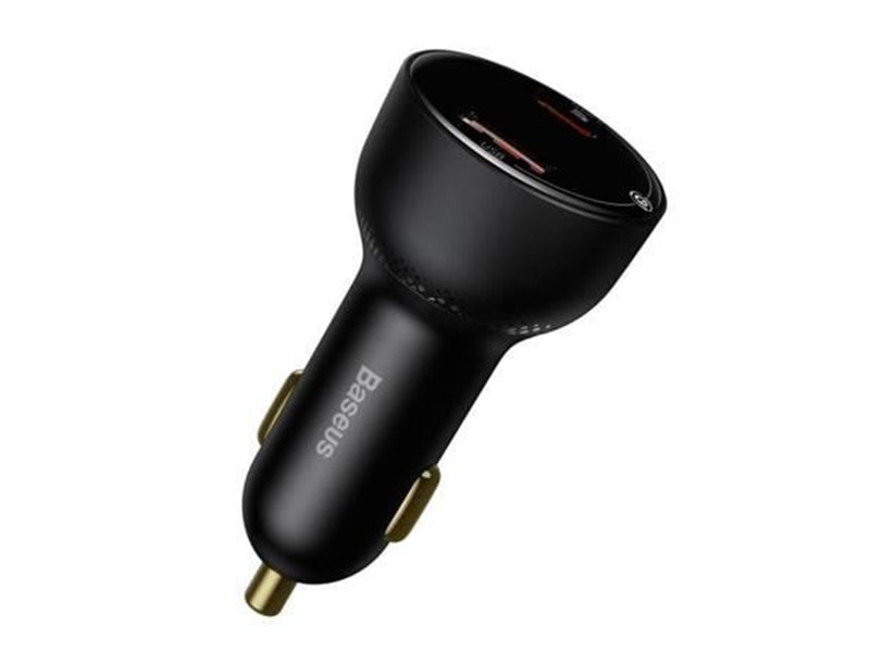 Baseus Car charger  Superme USB USB-C 100W + USB-C cable (black)