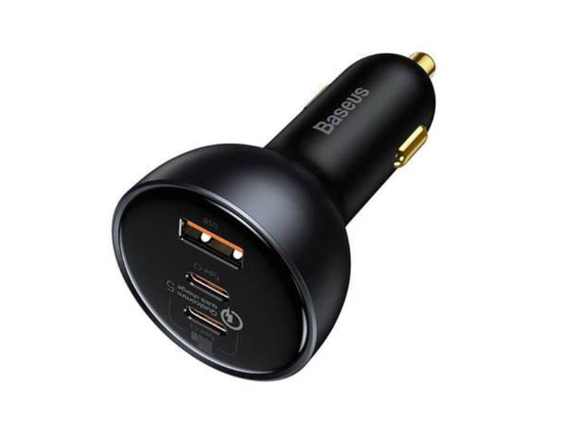 Baseus Car Charger  Qualcomm USB 2x USB-C 160W (Grey)