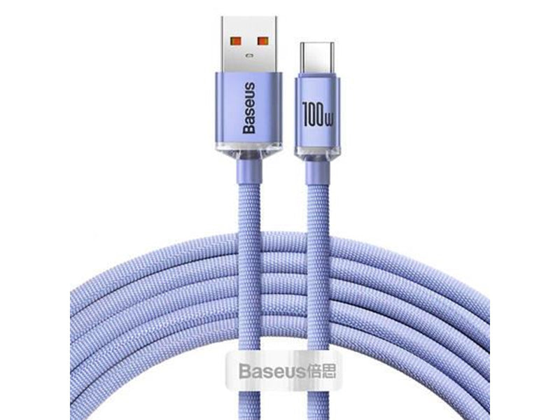 Baseus Crystal Shine cable USB to USB-C 100W 2m (purple)