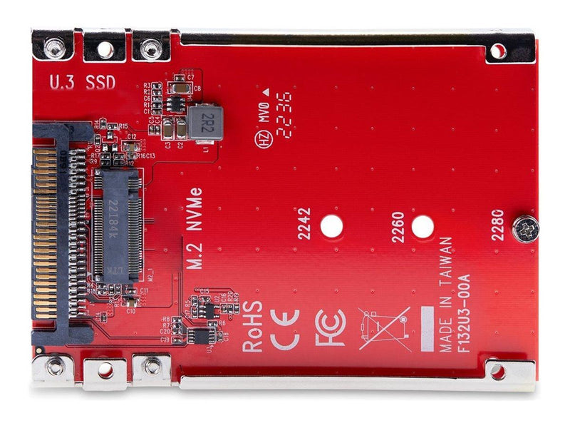 StarTech.com M.2 to U.3 Adapter For M.2 NVMe SSDs PCIe M.2 Drive to 2.5inch U.3 (SFF-TA-1001) Host Adapter/Converter TAA Complia