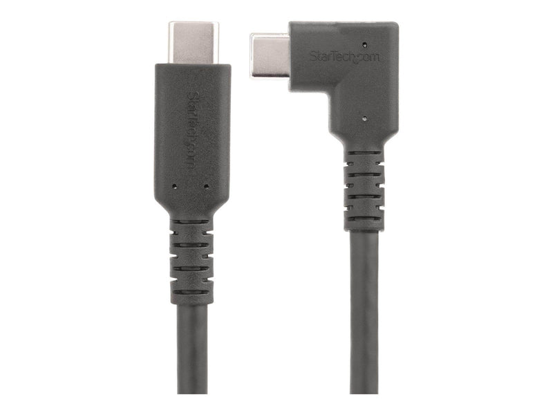 StarTech.com 6ft (2m) Rugged Right Angle USB-C Cable USB 3.2 Gen 1 (5 Gbps) USB C to C Data Transfer Cable 4K 60Hz DP Alt Mode 1
