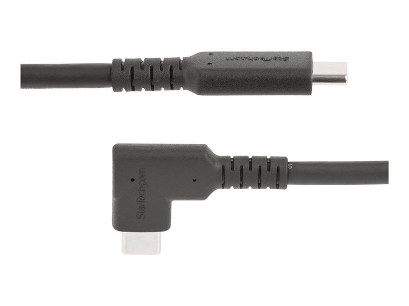StarTech.com 6ft (2m) Rugged Right Angle USB-C Cable USB 3.2 Gen 1 (5 Gbps) USB C to C Data Transfer Cable 4K 60Hz DP Alt Mode 1