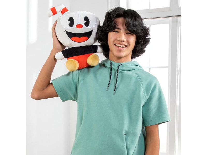 Tomy - Club Mocchi- Mocchi- Cuphead Plush – Mega 38 cm - Teddybär & Kuscheltier