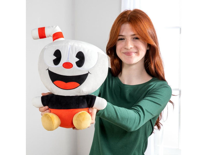 Tomy - Club Mocchi- Mocchi- Cuphead Plush – Mega 38 cm - Teddybär & Kuscheltier