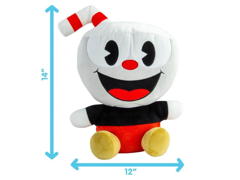 Tomy - Club Mocchi- Mocchi- Cuphead Plush – Mega 38 cm - Teddybär & Kuscheltier